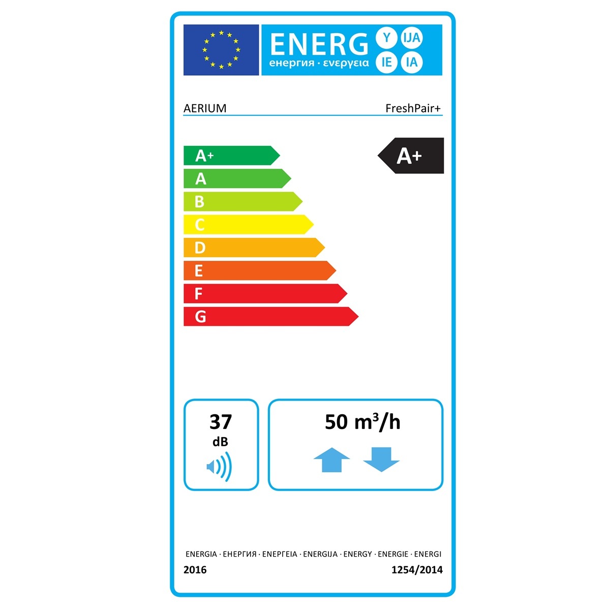 Decentrale warmteterugwinning AERIUM FreshPair+ C60P met CO2-sensor Decentrale warmteterugwinning AERIUM FreshPair+ C60P met CO2-sensor