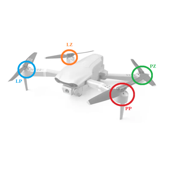 Reserve arm met motor voor AERIUM 4DRC F3 drone Reserve arm met motor voor AERIUM 4DRC F3 drone