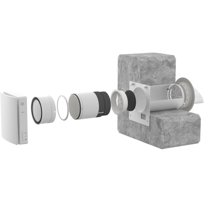Decentrale warmteterugwinning AERIUM FreshPair+ C60P met CO2-sensor Decentrale warmteterugwinning AERIUM FreshPair+ C60P met CO2-sensor